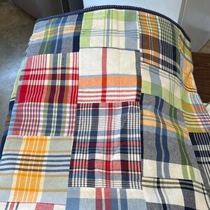4 panels- Pottery Barn Madras Black out Curtains